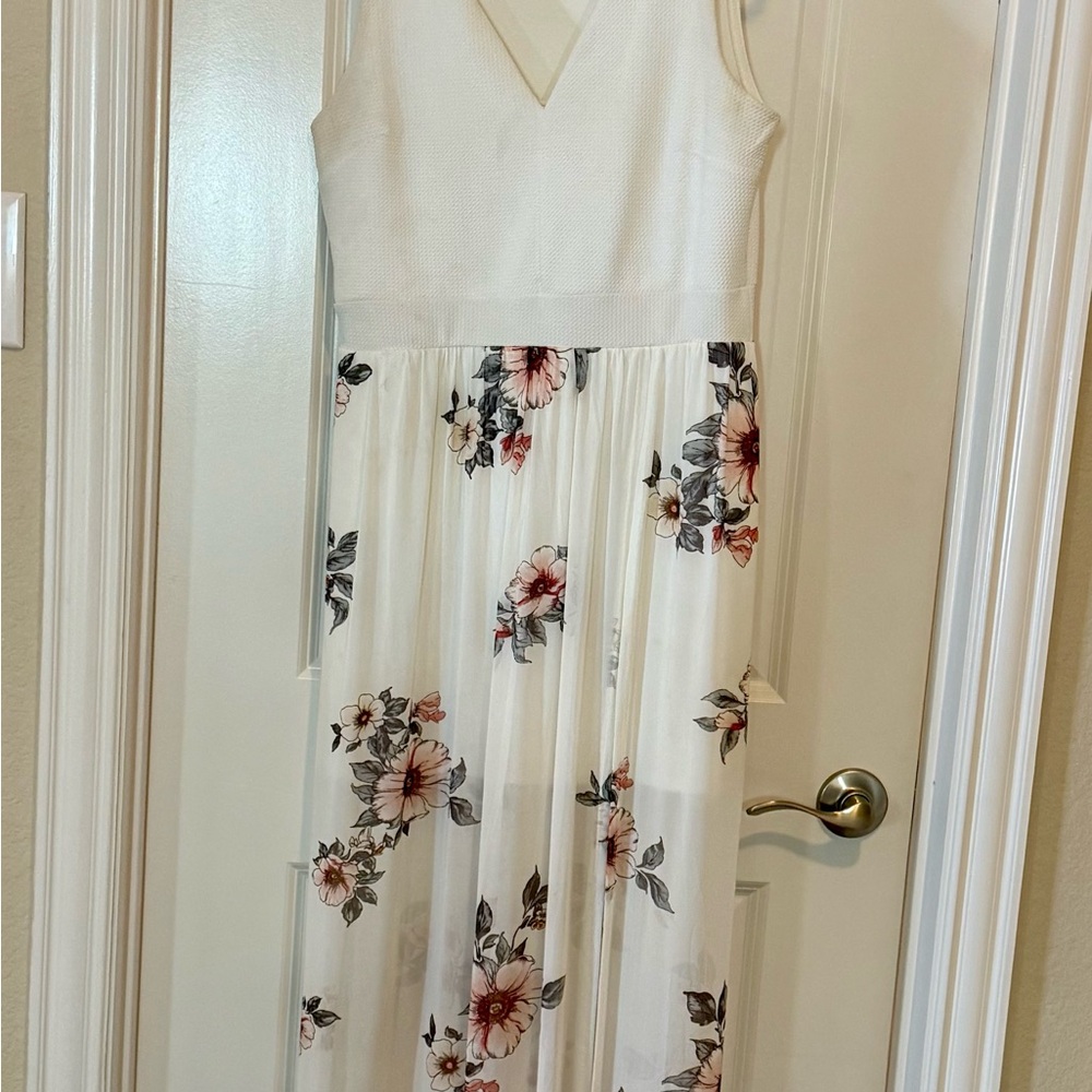IRIS-Flowy Floral Maxi Dress | built in skirt | Size XL